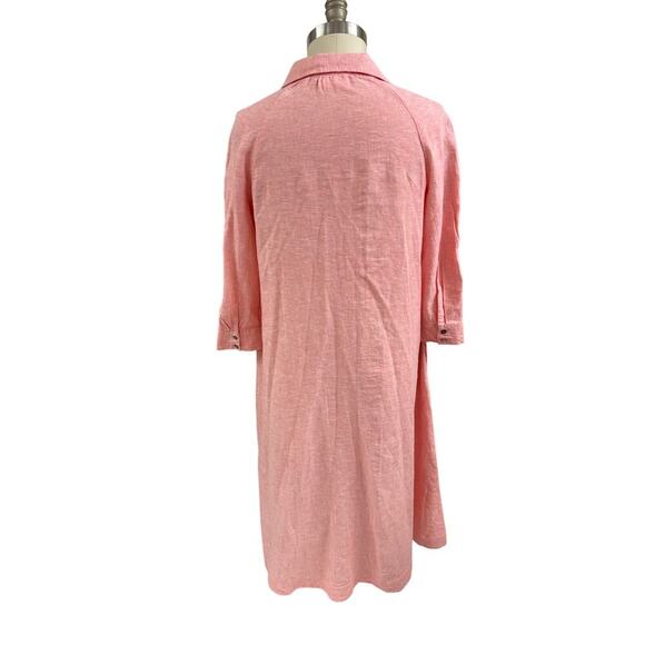 NWT Calypso St Barth Linen Blend Button Front Shirt Dress S Coastal Chic Resort - Picture 3 of 5